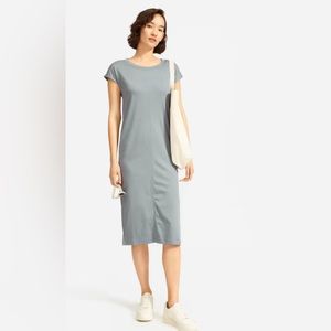 The Luxe Cotton Side-Slit Tee Dress